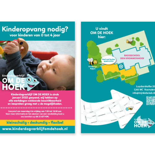 KDV 'om de hoek' flyer