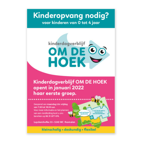 KDV 'om de hoek' informatieposter